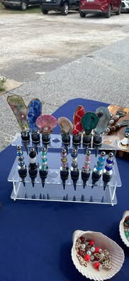 Handmade wine stoppers and bottle openers