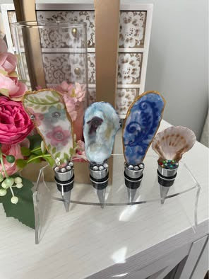 Handmade wine stoppers and bottle openers